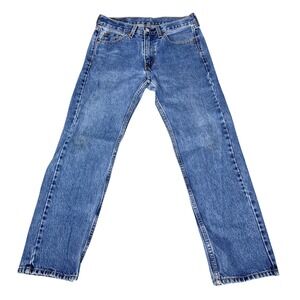 Levis 505 Regular Fit Straight Leg Mens Jeans Blue Medium Wash 30x29 00505-4886